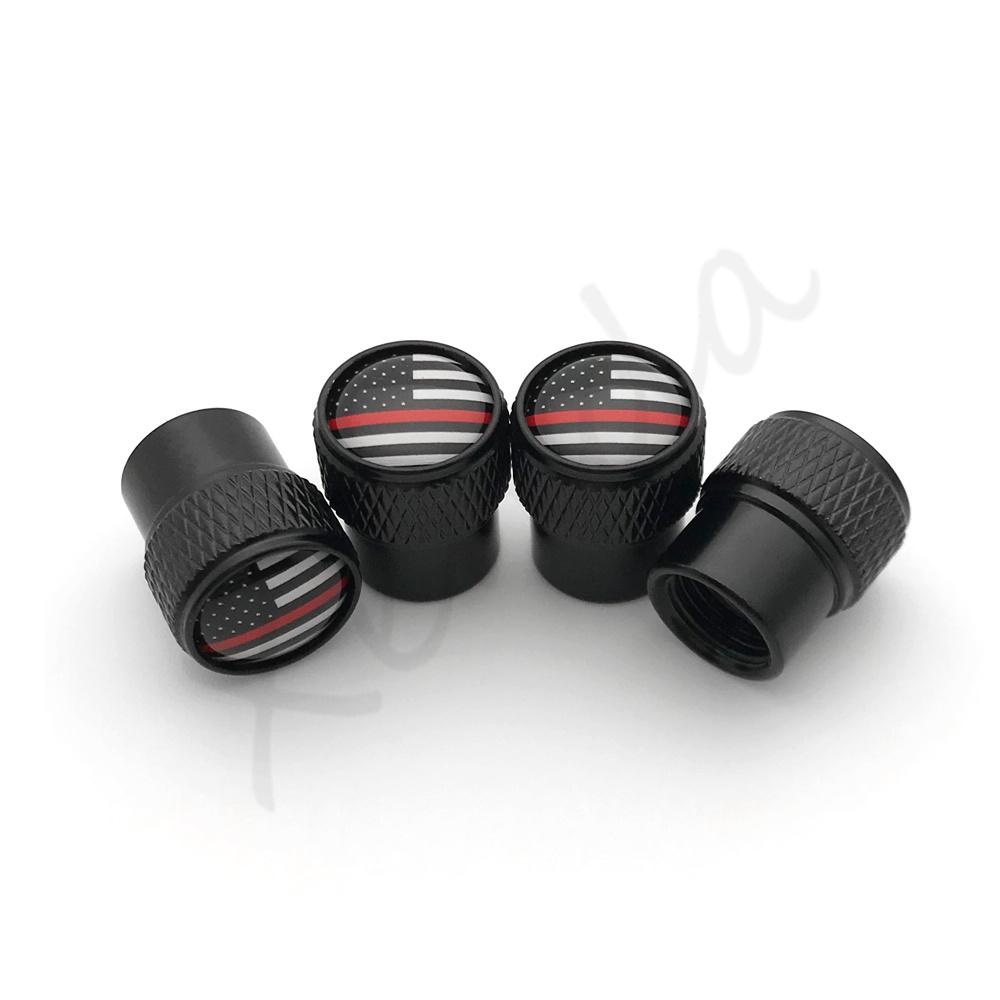 4Pcs USA US America Flags Logo Car Wheel Tire Valve Stem Caps Cover For Toyota Ford Chevrolet GMC VW Honda Jeep Auto Accessories