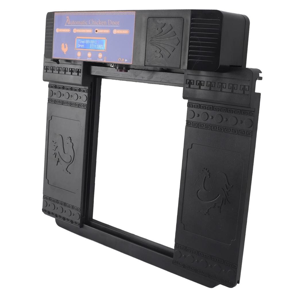 Автоматическая дверь для курятника на солнечных батареях Профессиональная инфракрасная защита от защемления Многорежимная автоматическая дверь для курятника