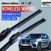 For BMW X5 F15  2013-2018 Car Windshield Wiper U-type Soft Rubber Frameless Bracketless Car Wipers 24"+20"