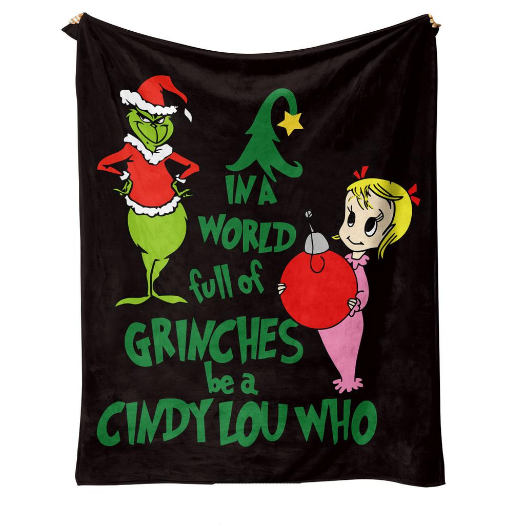 Flannel Blanket Christmas Personalized Blanket Digital Print Blanket