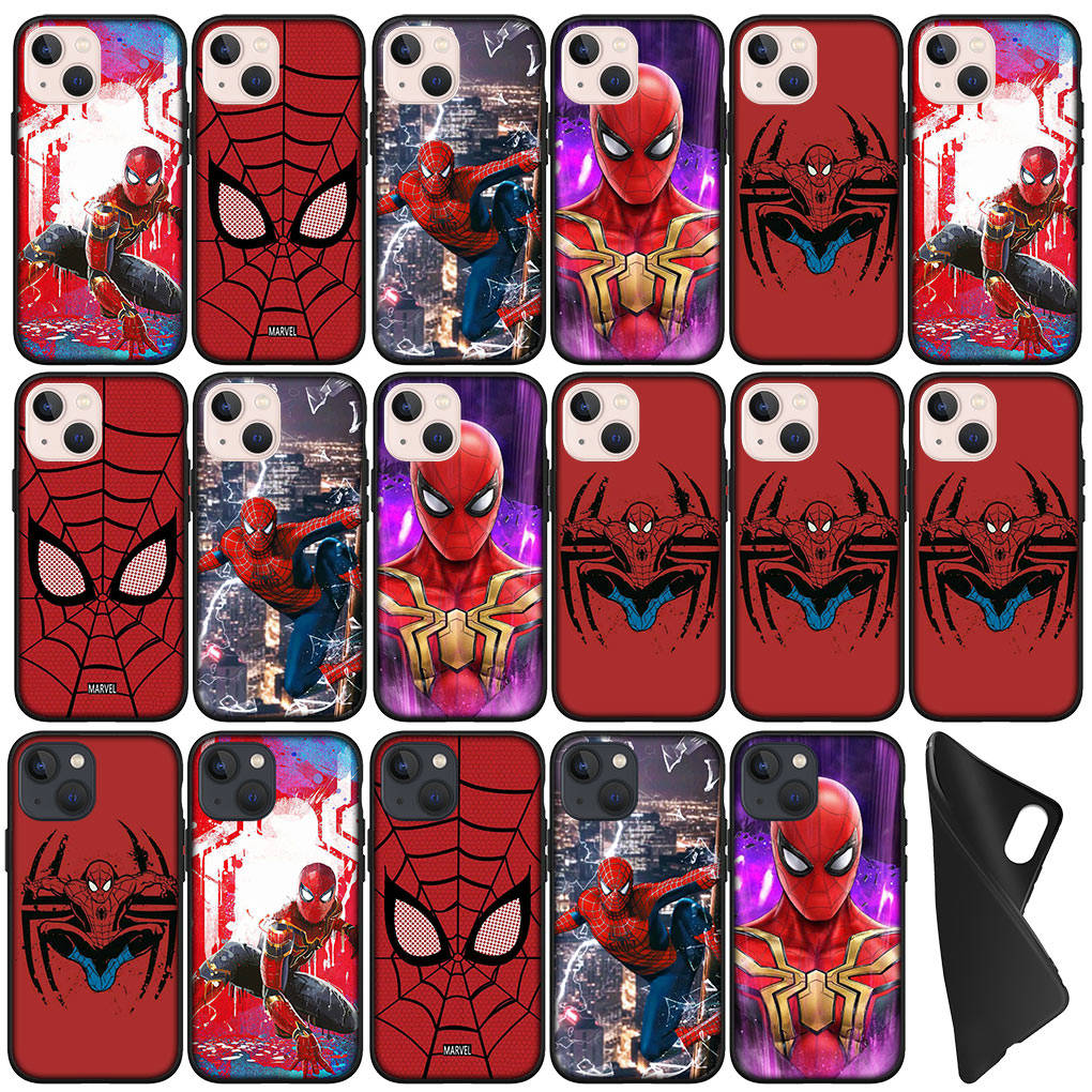 Для Samsung Galaxy S24 S23 iPhone 15 14 Xiaomi Redmi Note 13 12 11 Pro Max X 8 7 9 10 XR OPPO A15 Huawei чехол для телефона Человек-паук Marvel Человек-паук чехол
