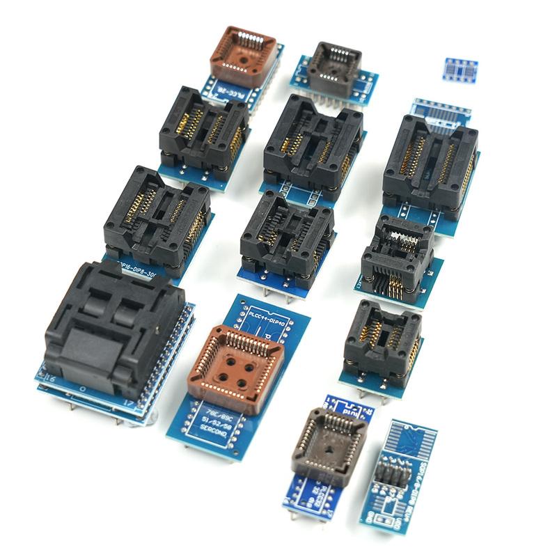 Original XGECU T48 (TL866-3G) Programmer Support 31000+ ICs for SPI/Nor/NAND Flash/EMMC BGA/TSOP/SOP/PLCC + 4/17/27pcs Adapters