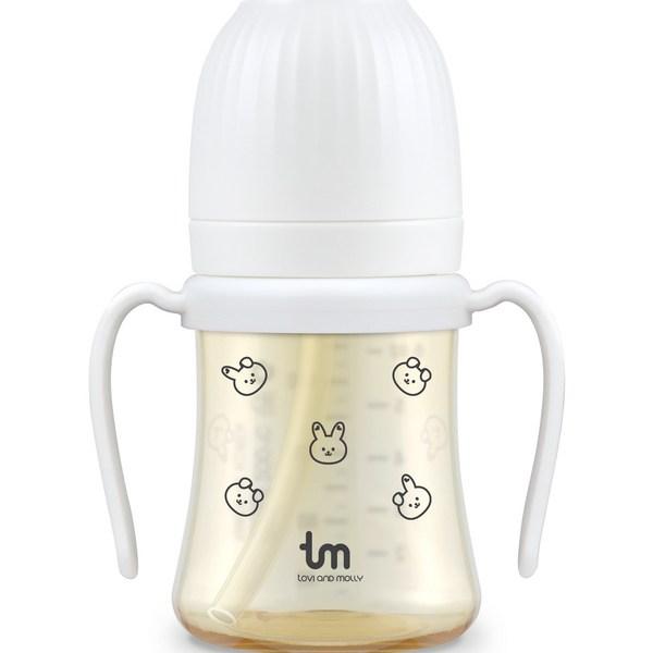 Чашка-соломка для младенцев Toby & Molly Dobbani PPSU 180 мл, белая, 1 шт.