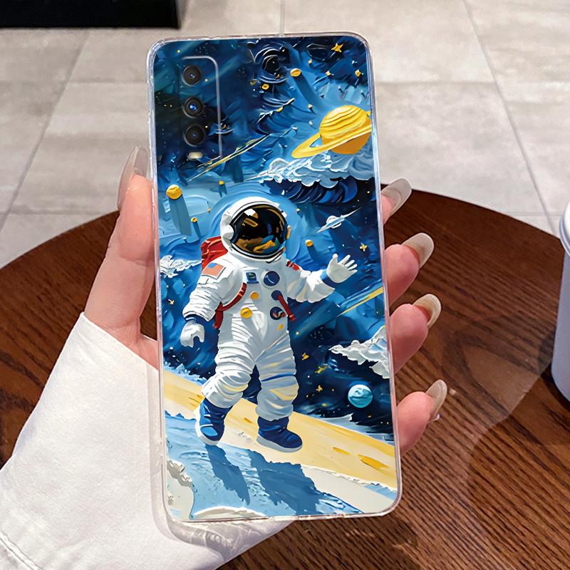 Jelly Casing For VIVO Y70S / IQOO U1 Fundas Capa Clear Silicone Soft TPU Back Cover Cute Cat Rabbit Heart Protective Case Coque