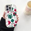 N115 Веселый рождественский дизайн С Новым годом Мягкие чехлы для телефонов Samsung S24 S23 A15 A35 A54 Infinix Hot 40i Plating Frame Camera Protector Back Cover