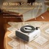 5 Вт портативный соло-плеер ретро-проигрыватель пластинок с радио и вставкой карты TF 6D стереозвуковой эффект Bluetooth-динамик 130*115*60 мм