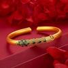 Enamel Peacock Open-tail Bracelet for Women with High-end Feel