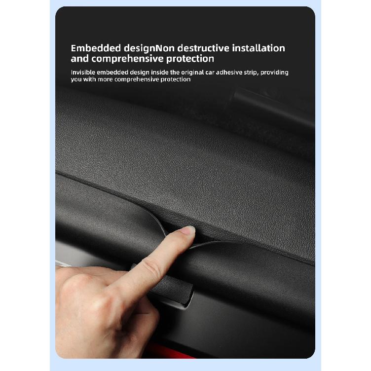 For Tesla Model 3 Highland Door Sill Strip Guard Door Threshold Protector Central Control Rear Air Condition Vent Anti-kick Pads