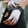 INBIKE Велоперчатки с укороченными пальцами для МТБ, Летние велосипедные перчатки для мужчин, с гелевой подкладкой SBR на ладони, Аксессуары для перчаток для горного и шоссейного велосипеда