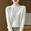 Женский кашемировый свитер Qinghe cashmere 30% кашемир 70% шерсть Женский осенне-зимний кашемировый свитер мягкий и теплый