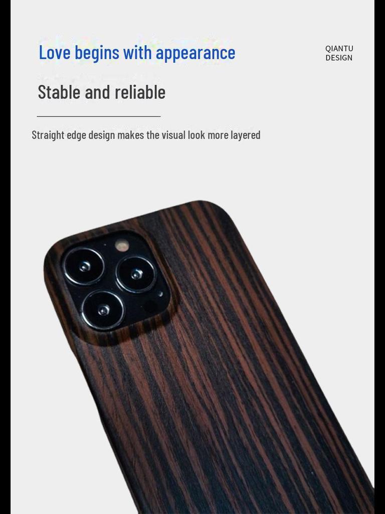 "Защитный чехол для iPhone 13 Pro/Pro Max из дерева и арамидного волокна"