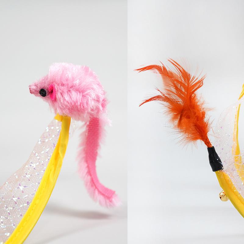 Folded Cat Tunnel S Type Cats Tunnel Spring Toy Mouse Tunnel with Balls and Crinkle Cat Outdoor Cat Toys for Kitten Interactive