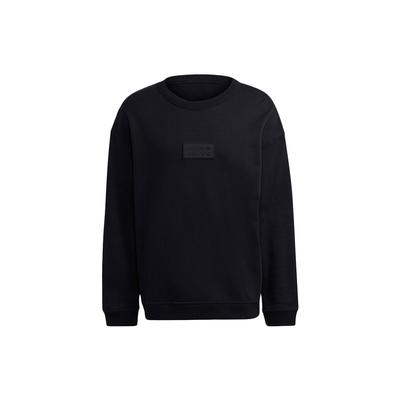 Originals Trefoil Silicon Crew Neck Sweatshirt Мужская толстовка черного цвета GN3293