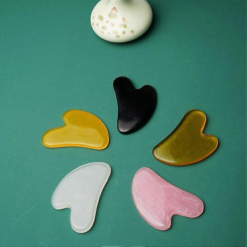 2pcs Jade Facial Massage Roller Guasha Board Gua Sha Scraper Set Face Lifting Up Roller Stone Body Muscle Relaxing and Relieve Massager Beauty Skin Ca