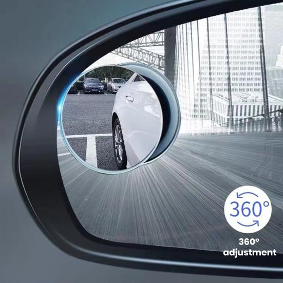 HD-совместимое зеркало заднего вида, вспомогательная линза, вращение на 360 градусов, регулировка без обода, водонепроницаемое выпуклое зеркало для слепых зон для легковых автомобилей, фургонов, грузовиков