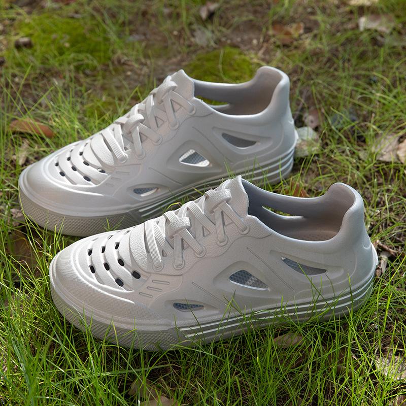 Men's Hole Shoes Summer Outdoor Hollow Beach Shoes Breathable Sports Shoes Couple Shoes