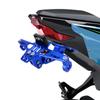 With LED Light CNC Aluminum Adjustable Moto Accessories Motorcycle License Number Plate Holder Frame Turn Signal Light Bracket Universal