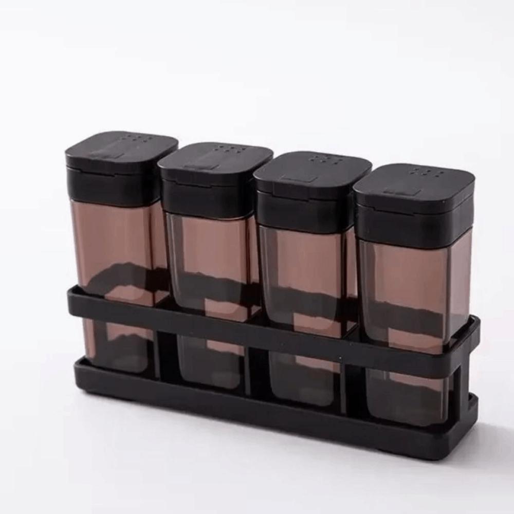 Набор из 8 влагозащищенных банок для специй, герметичные банки для приправ, набор для организации дома