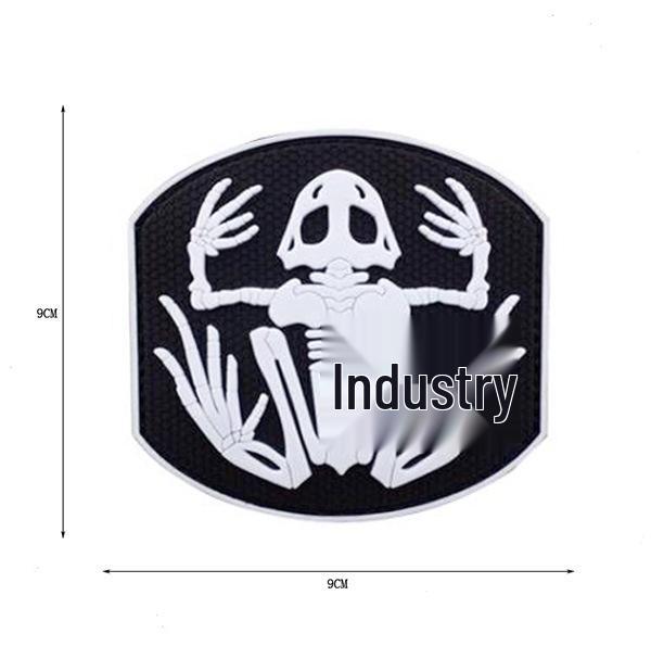 Skull Frog PVC Velcro Patch: Frogman Military Fan Morale Badge for Outdoor Gear and Hats