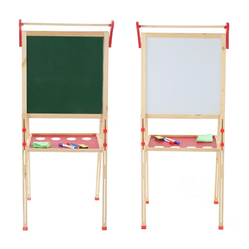 Детский мольберт кронштейн типа 4 слоя утолщенная доска для рисования без пыли подъемный деревянный мольберт для детского искусства