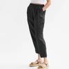 GMXIA Women's Loose Fit High Waisted Cotton & Linen Casual Pocket Casual Pants