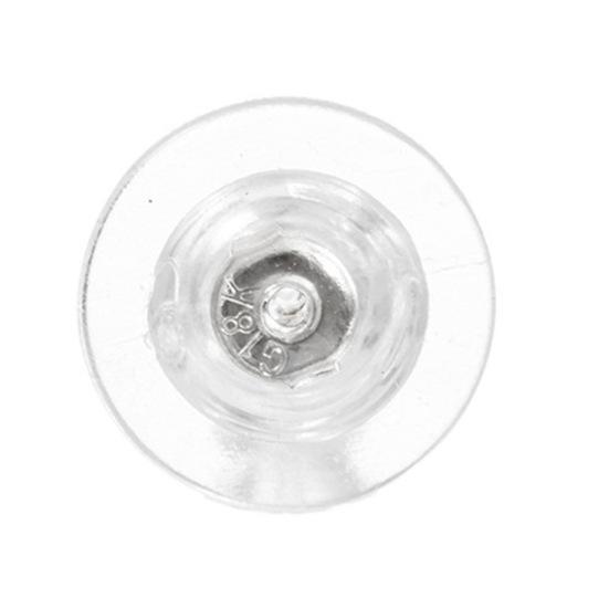 10Pcs Silicone Earring Backs Hypoallergenic Soft Clear Earring Backs Replacements Nickel Lead Free Double Safety Locking Earring Backs