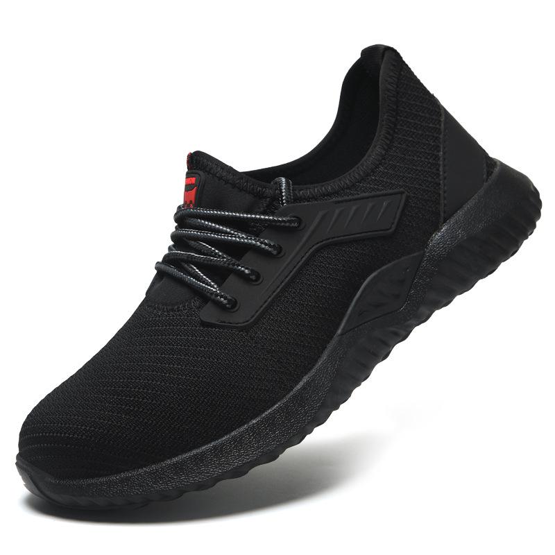 Oulylan Lace Up Breathable Safety Boots Anti Puncture Soft Soled Work Shoes Anti Slip Wear Resistant Protective Footwear For Men