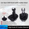 Для Seat Leon MK2 1P 2005-2012 Altea XL 2004-2012 Toledo MK3 2004-2009 Ручка переключения передач с кожаным чехлом Автомобильные аксессуары