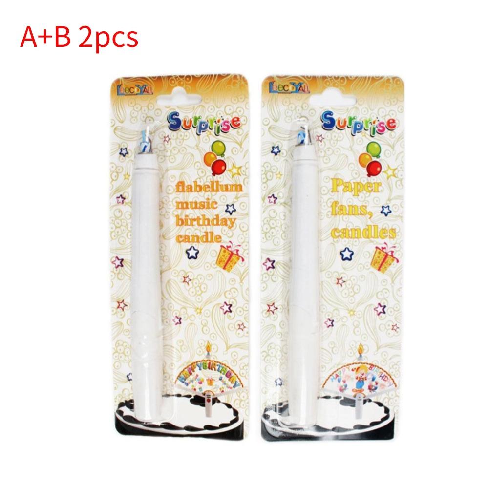 Creative Surprise Fan Birthday Candle Birthday Party Candle Decoration Funny Cake Cupcake Topper Party Decoration Supplies DIY