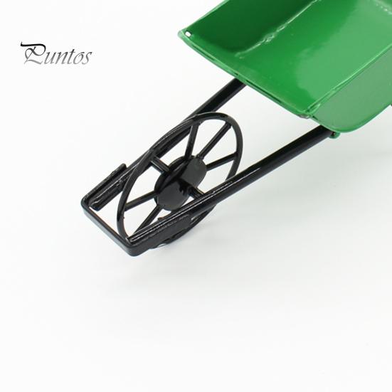 Кукольный домик, тележка с высокой детализацией, украшение, металлическая мини-тачка, сказочные садовые аксессуары для сцены, реквизит