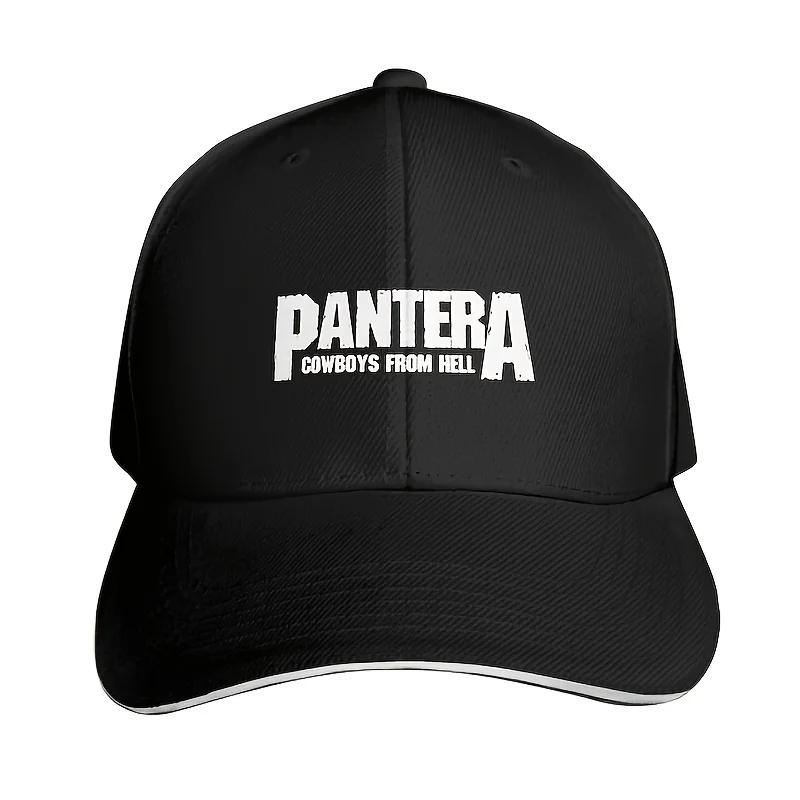 Pantera Band " From Hell" Baseball Cap - Black, Lightweight Polyester, Adjustable Fit, Casual Style, Hand Wash or Dry Clean