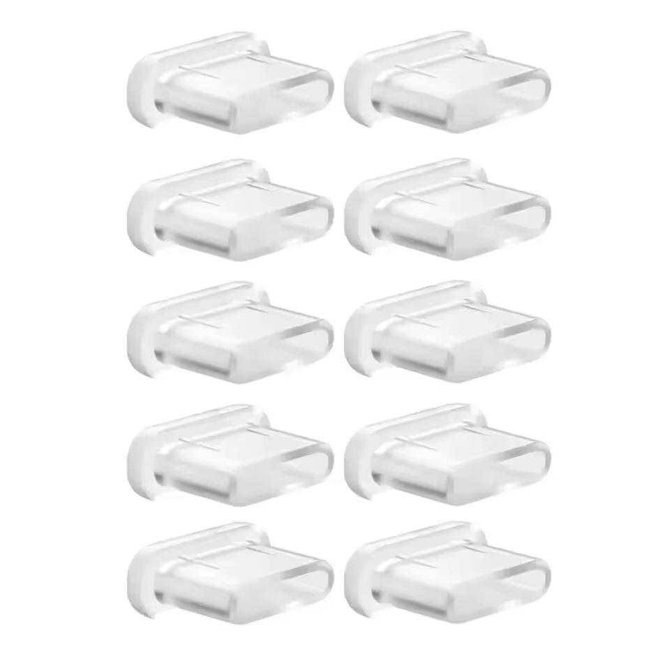 USB-C Dust Plugs - Silicone Charging Port Protector for iPhone 15/Galaxy S20-S23/Pixel/MacBook2