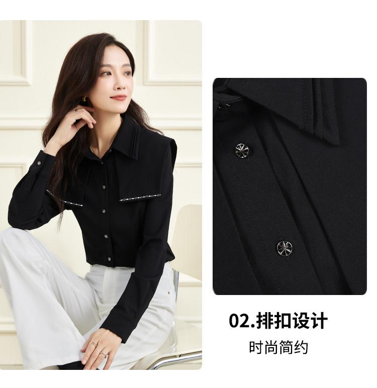 Comfortable and slimming versatile shirt with temperament for commuting women's tops