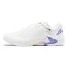 Li Ning Thunder Series Pro Удобные амортизирующие нескользящие износостойкие низкие кроссовки для бадминтона унисекс белые фиолетовые AYAT009-1