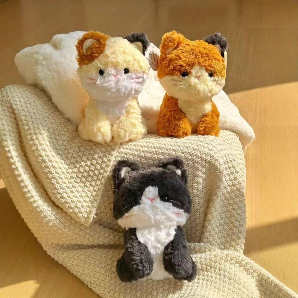 Мягкие игрушки из ПП хлопка, кукла-кошка, мягкая плюшевая игрушка-котенок, игрушки-симуляторы кошек, плюшевые игрушки для детей, девочек