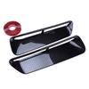 Hood Scoop Air Vent Outlet Insert Cover Trim Black Carbon Fiber Style Fit for Dodge Challenger 2015 2016 2017 2018-2022 Plastic