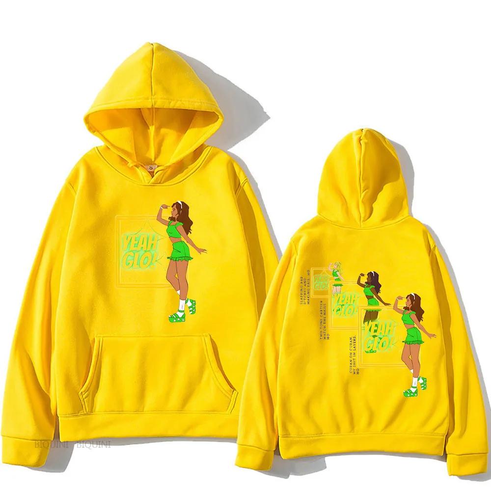 GloRilla Hollon Hooded Back Printing Harajuku Aesthetic Sweatshirts Funko Pop Gothic Casual Clothing Ropa Mujer Fleece