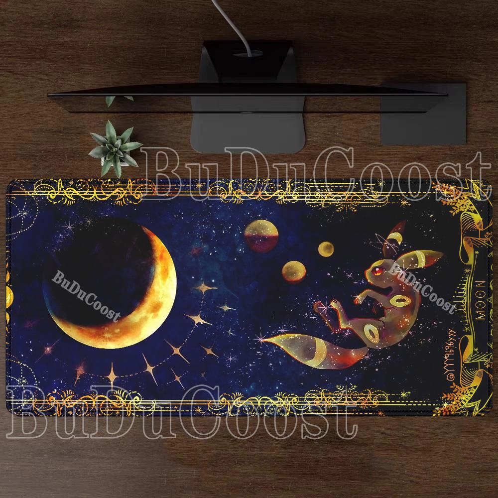 Eevee family pokemon Anime Gamer Mouse Pad Cabinet Kawaii Tablepad XXL PC Keyboard Rug Office Laptop PC Gaming Rubber Desk Mat