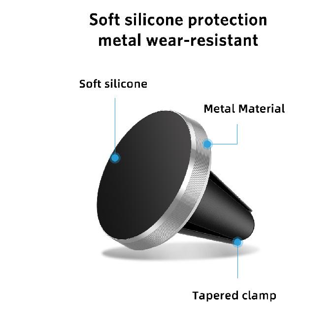 Car Magnetic Holder Universal Air Vent Mount Stand Accessories For iPhone Samsung Xiaomi Magnet Holder Stand in Car Mobile Phone Mass Air Flow 3