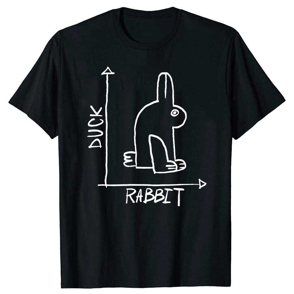 Funny Science Nerd Duck or Rabbit Physics Math Geek Tshirts Men Women Casual Tshirt 100 Cotton Loose Oversized T Shirt Summer