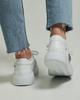 Sneakers with Mesh Krula 756366 36 White Leather