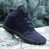 Fashion 2024 Winter Booties Men Snow BareFoot Casual Shoes Outdoor Work Shoes Ladies Warm Fur Men Ankle Shoes Male Snow Boots Plus Size