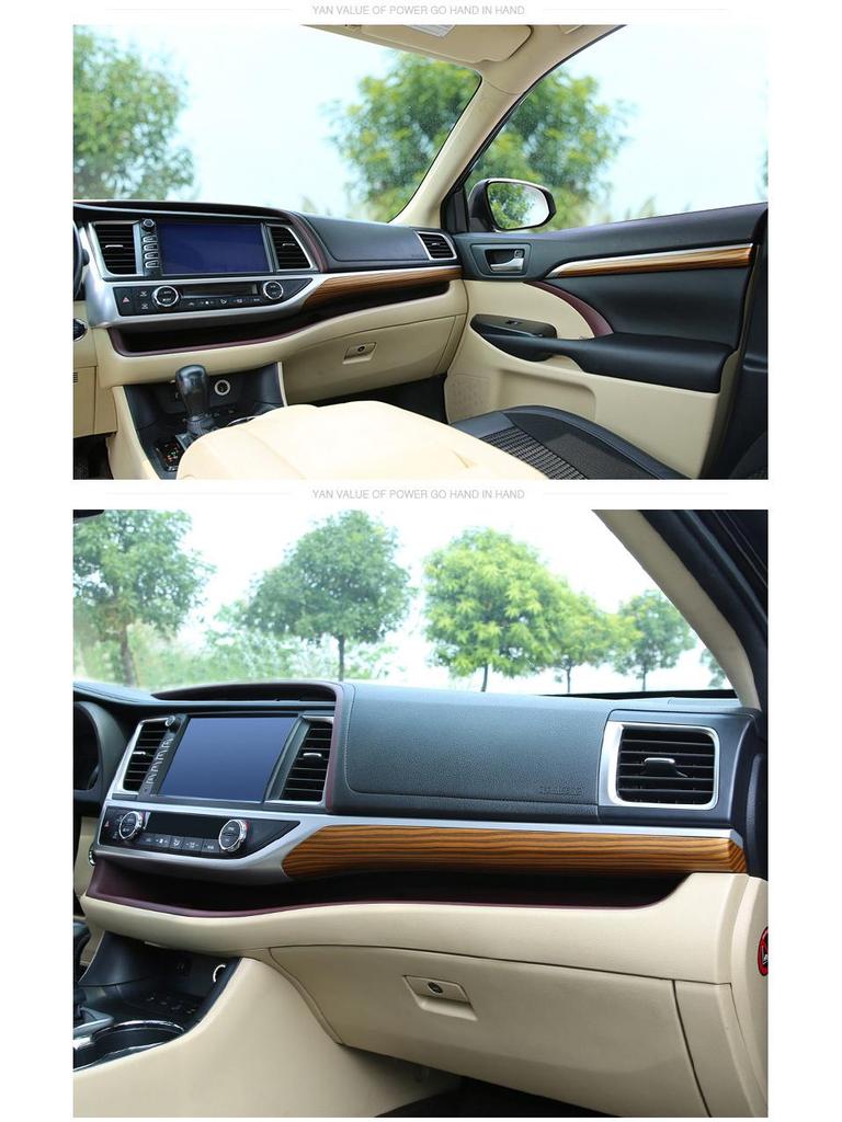 Модель 1521 Toyota Highlander Кастомный интерьер 64-цветная подсветка