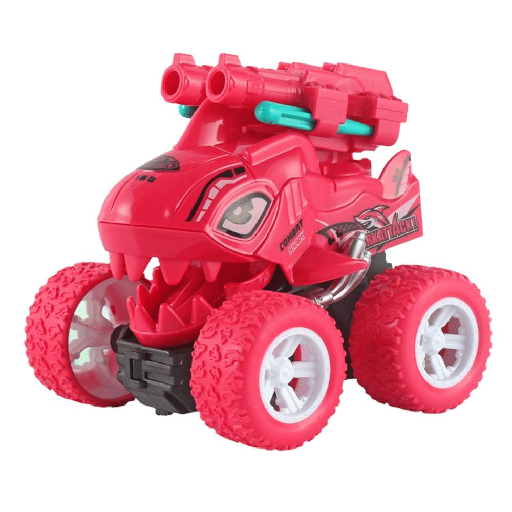 Off-Road Vehicle Dual Ballistic Drop-Resistant Car Retractable Dinosaur Car  Children's Toy