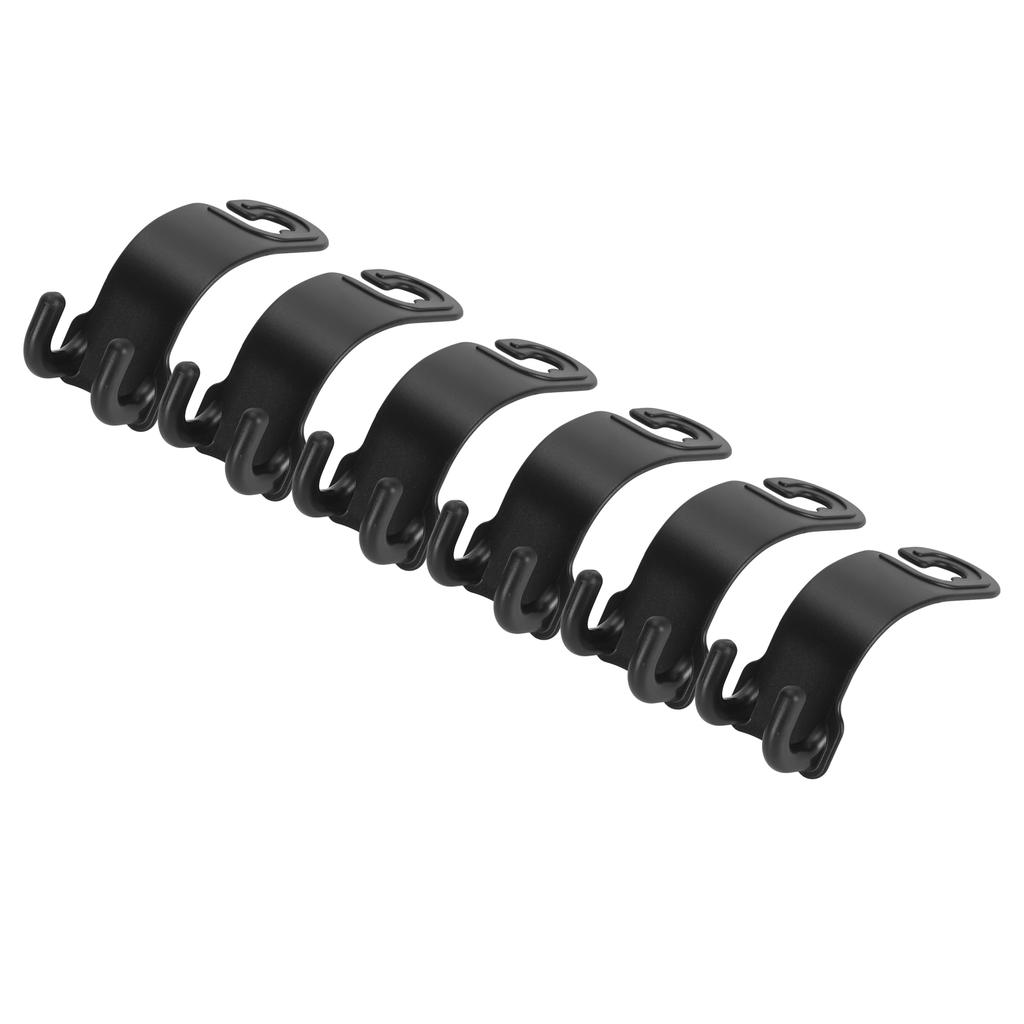 6Pcs Car Seat Headrest Hook ABS 10KG Vehicle Headrest Hook for Clothes Handbag Bottle