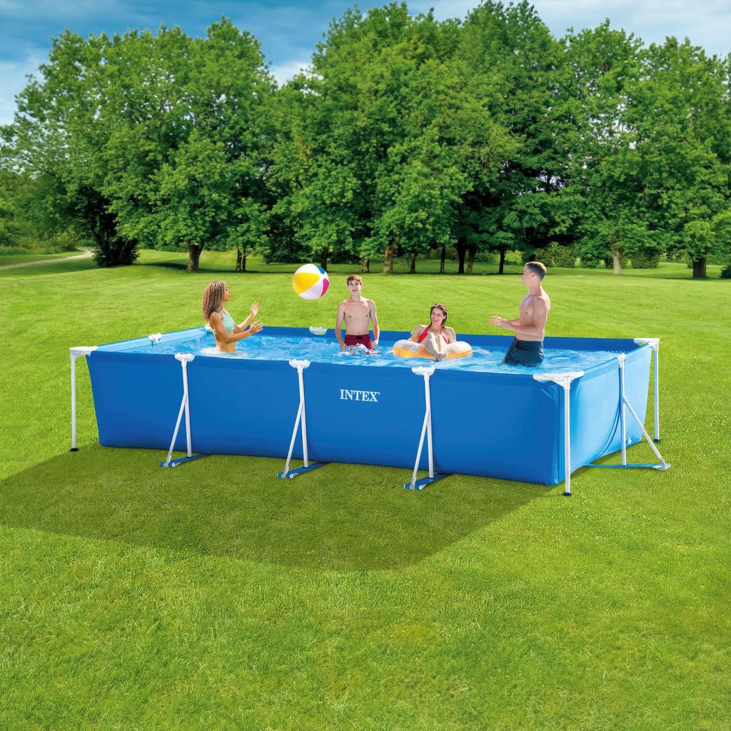 Бассейн INTEX Rectangular Blue Rectangular Frame Pool 450 x 220 x 84 см 28273