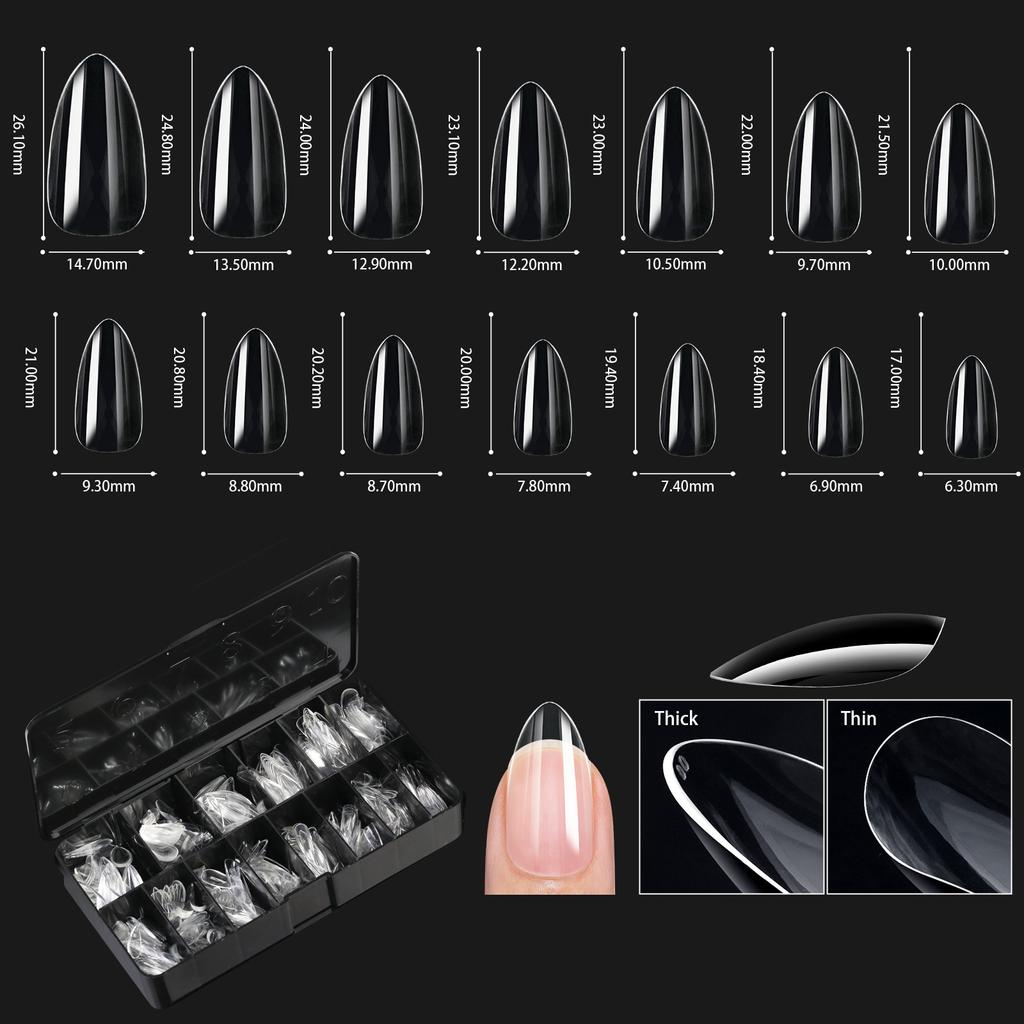 Мягкие гелевые накладные ногти Natural Sculpted Ballet Coffin Almond Fake Nails Full Cover Premium Press On Nails Nail Supplies