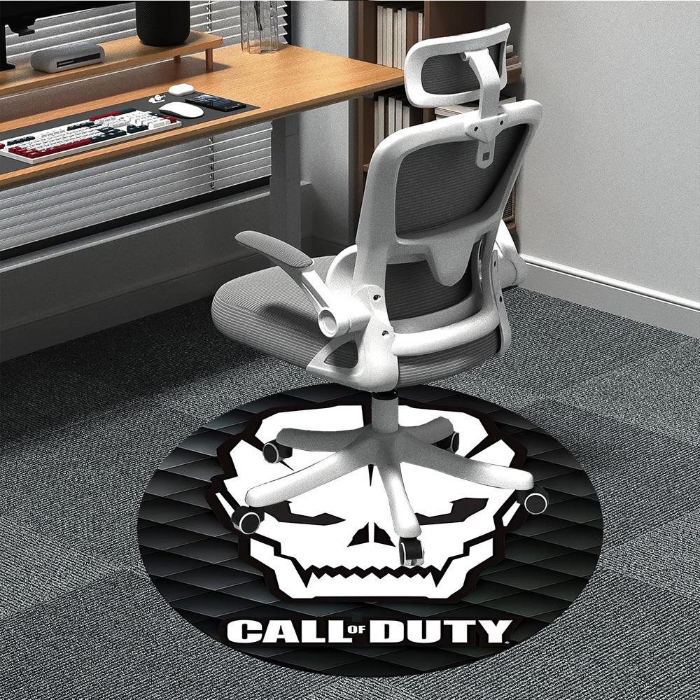 1 шт. Круглый ковер Call of Duty для офиса, коврик для помещений, подходит для офиса, под офисные стулья, спальни, гостиной, домашнего декора, декора комнаты
