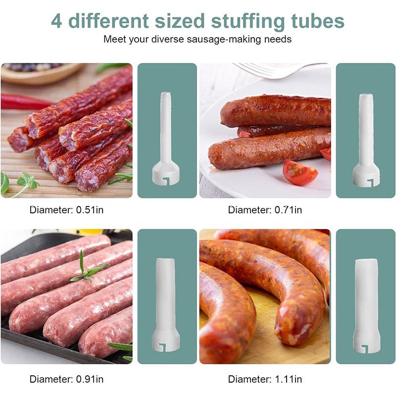 Машина для наполнения колбас с 4 трубками для наполнения мясом, инструмент для наполнения колбас, ручная вертикальная машина для наполнения колбас, набор инструментов для домашнего хозяйства