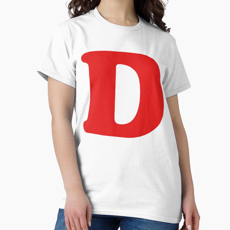 Red Alphabet Sets - D Classic T-Shirt